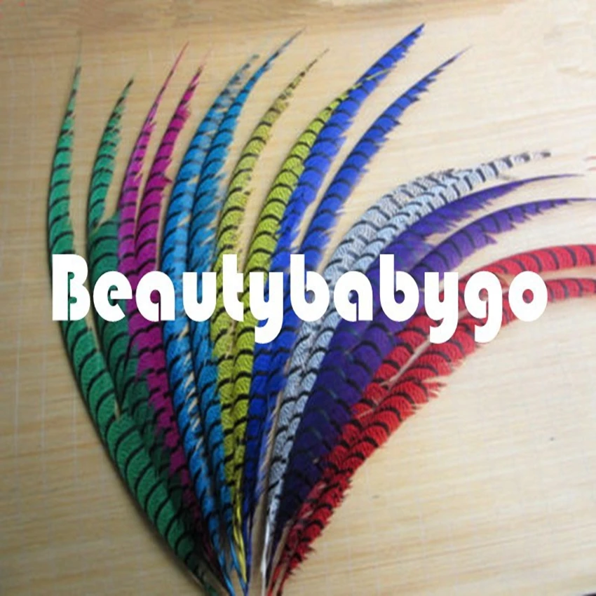 Wholesale 20-50Pcs Natural Lady Amherst Pheasant Feathers 80-90CM 30-35inches jewelry Canival Decorations Pheasant Feather plume