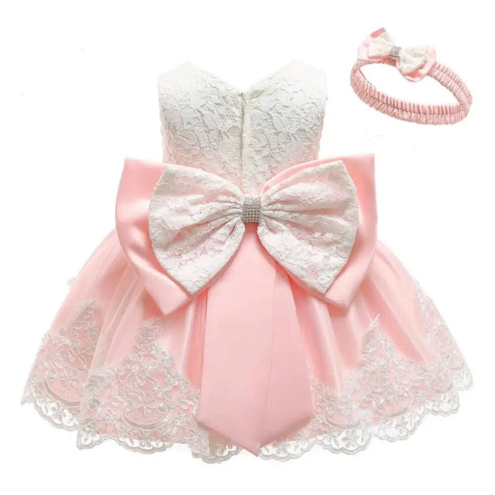 Платья для малышей; коллекция года; Новые Бальные платья на день рождения для девочек; платье для крещения с бантом для малышей; новое летнее платье для девочек