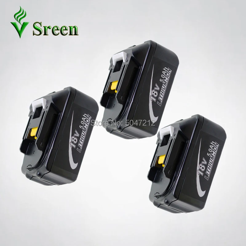 

5000mAh Replacement Lithium ion BL1850 for Makita 18V BL1830 BL1840 LXT400 Li-ion Power Tool Rechargeable Battery Packs With LED