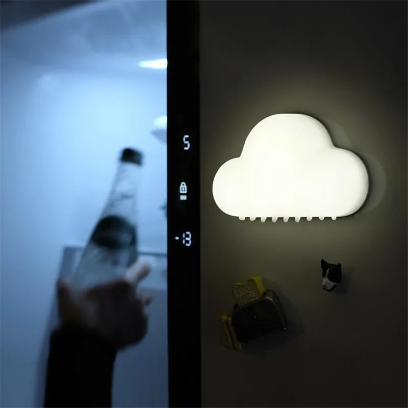 

Creative Muid Cloud Voice Controlled Led Night Light Smart Home Bedroom Cabinet Lamp Dormitory Bedside Charging Table Levitating