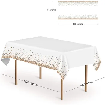 

Birthday Party Decoration Baby Shower Disposable gilded tablecloth Rose Gold Plastic Table Cloth Kid Decoration Supplie