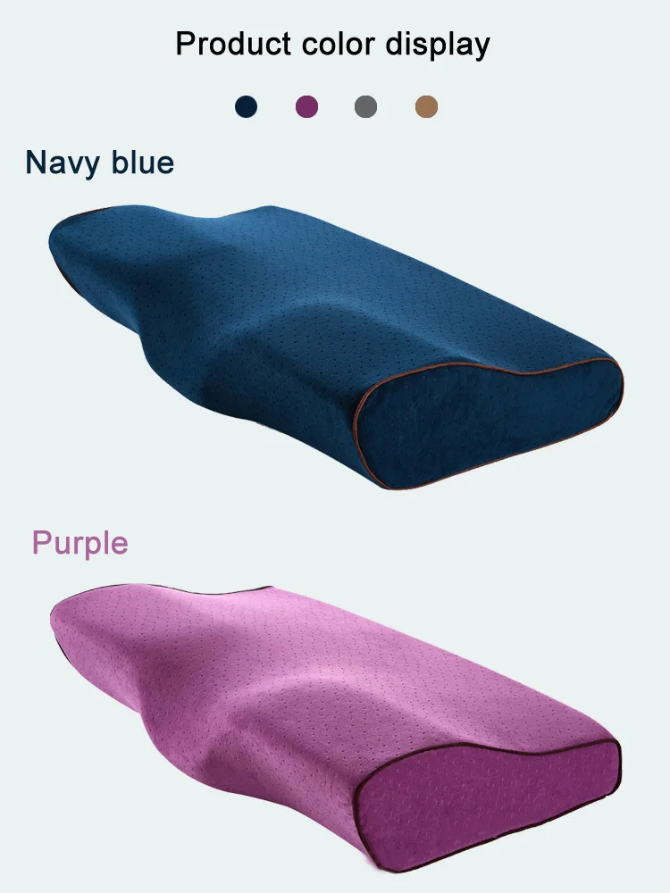 YR пены памяти подушка для сна подушки под шею в форме бабочки подушки с эффектом памяти расслабить шейный отдел позвоночника взрослый медленный отскок
