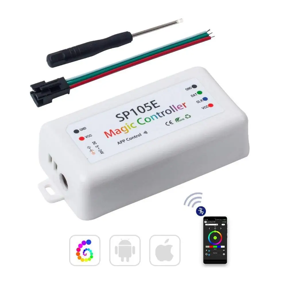 Управление через приложение WS2811 WS2812B APA102 SK6812 Bluetooth устройство Magic Control ler