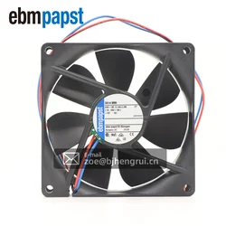 Ebmpapst 3414NHH DC Fans DC Tubeaxial Fan 92x92x25mm 24VDC Cooling Fan For Electric Gas Control Cabinet Heat Dissipation