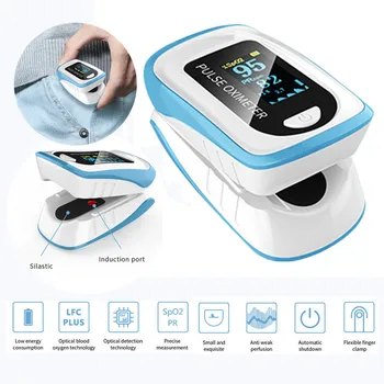 

NEW Finger Monitor SpO2 Oximeter Fingertip Pulsoximeter Pulse Oximeter Blood Pressure Pulse Heart Rate Monitor