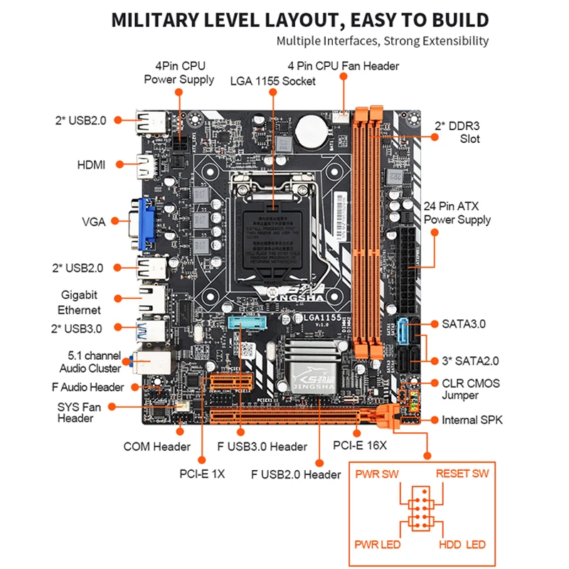 JINGSHA B75 motherboard set mit Intel Core I5 3470 2x8GB = 16GB 1600MHz DDR3 Desktop speicher USB 3,0 SATA 3,0 JINGSHA B75 motherboard set mit Intel Core I5 3470 2x8GB = 16GB 1600MHz DDR3 Desktop speicher USB 3,0 SATA 3,0