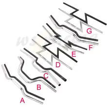 Универсальный мотоцикл 7/" 22 мм 25 мм 1" Руль драгбар рукоятка Z-Bar для Harley Touring Chopper Bobber Sportster 1200 883