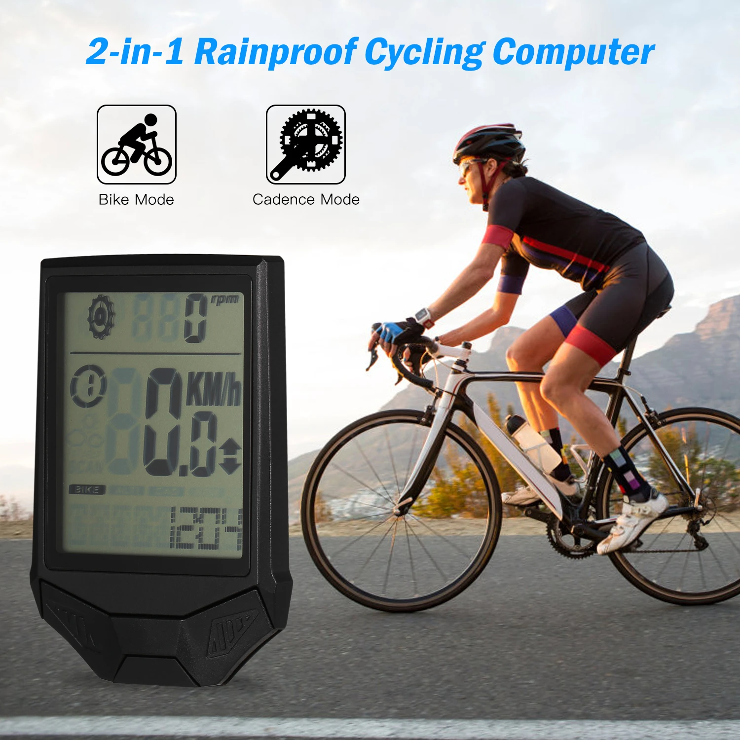 Многофункциональный непромокаемый велосипедный компьютер с частотой Каденции ЖК-монитор держатель дорожный велосипед измеритель скорости датчик скорости