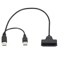 sata כבל 2.5 כבלי חיבור מחשב אינץ USB 2.0 למתאם SATA כבל SATA סידורי עבור HDD / כונן קשיח עבור מחשב נייד SSD (5)