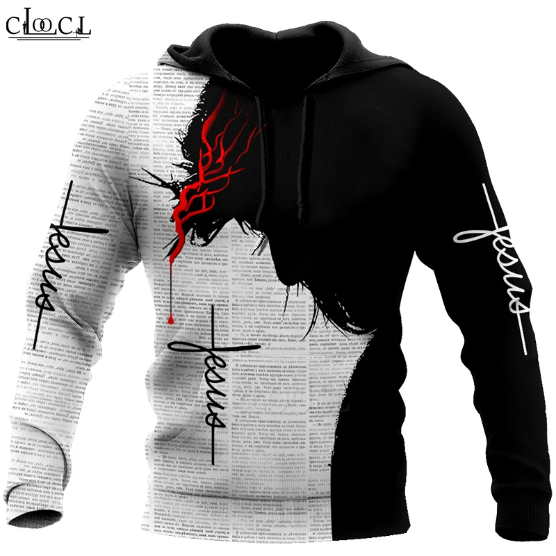 CLOOCL Newest God Religion Christ Jesus 3D Print Mens Hoodie Harajuku Fashion Sweatshirt Unisex Casual Pullover Drop Shipping