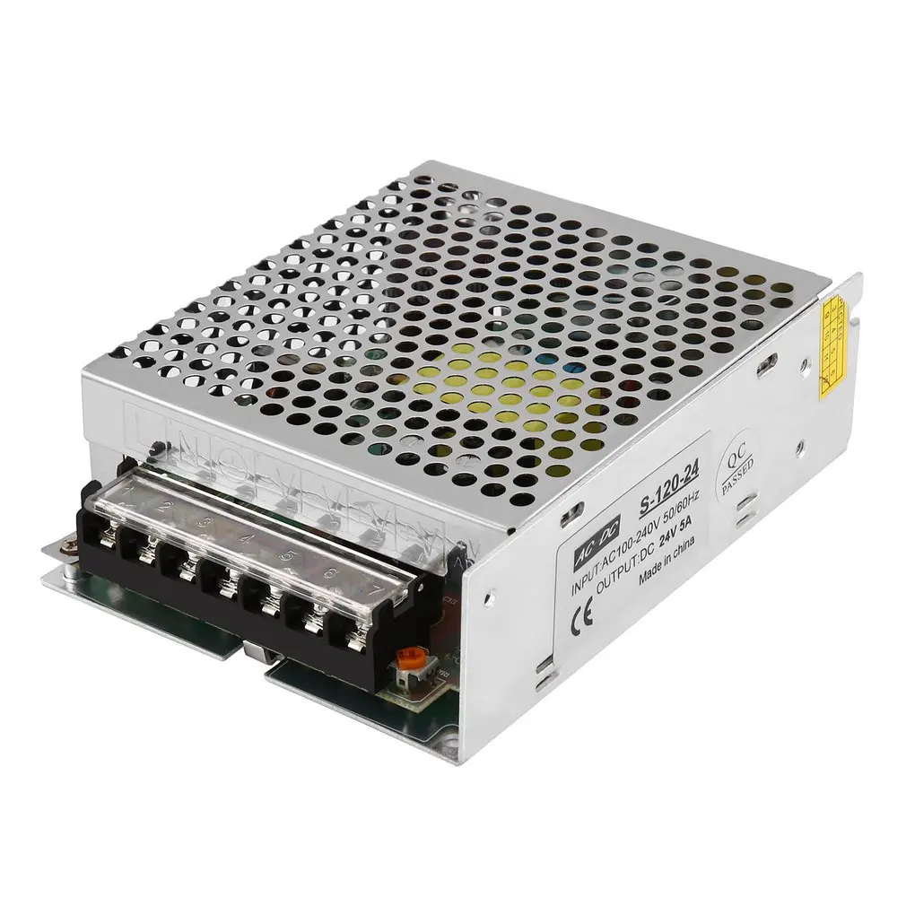 Новое поступление DC 24 В 5A 120 Вт AC100-240V переключатель светодиодный источник питания