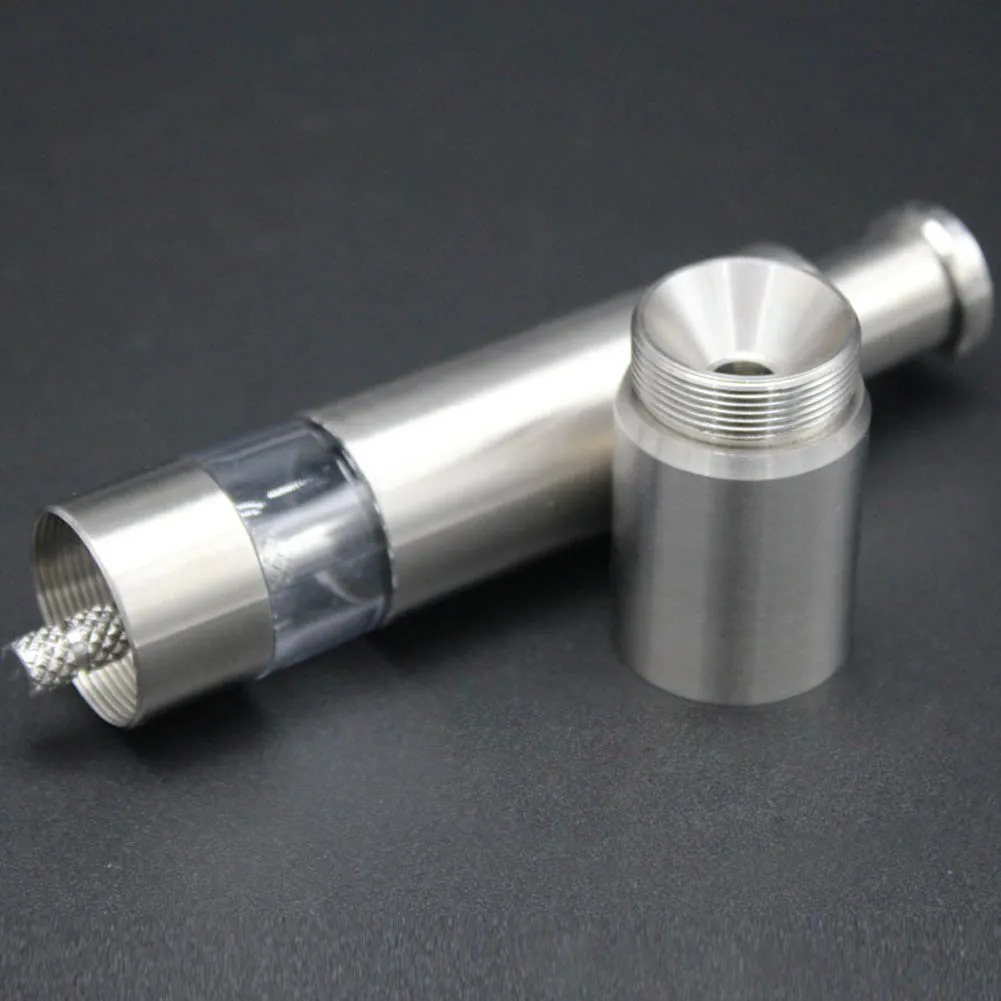 

Stainless Steel Pepper Mill Salt Shaker Grinder Combo Push Button for Travel HYD88