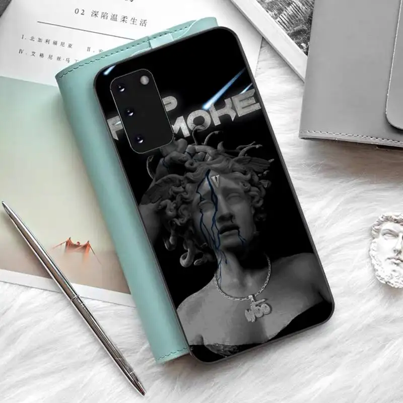 TOPLBPCS Rapper Pop Smoke мягкий резиновый чехол для телефона Samsung S6 S10 5G S7 EDGE S8 S9 S20 PLUS