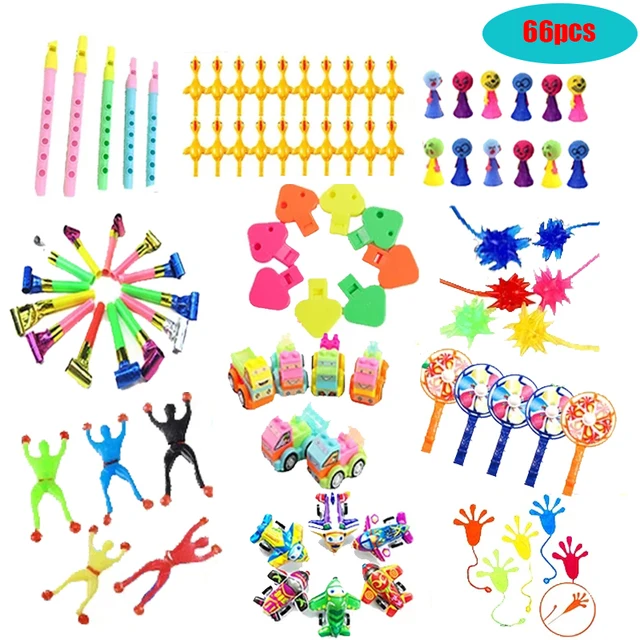 Cartoon Fun Boys Birthday Party Favors Gift For Kids Party Toy Party Small Gift Party Gift Children's Favorite Party Favor Gifts mixed-66pcs