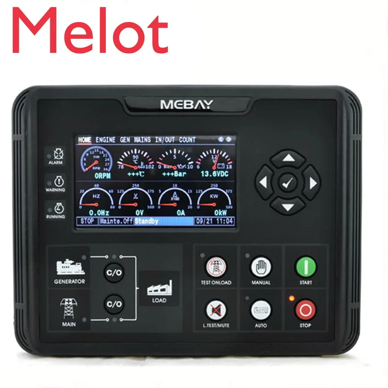 

original DC72D DC72DR Generator Set Controller for Diesel Gasoline Gas Genset Parameters Monitoring With 4.3" LCD Screen Display
