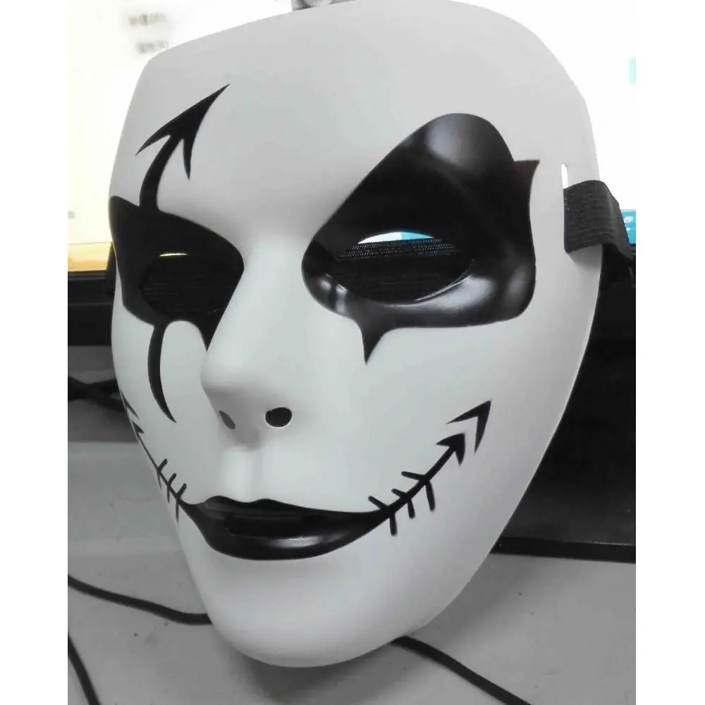 ПВХ ручная роспись страшная маска белая маска для уличного танца полная маска для лица для взрослых Маскарадная маска маски для Хэллоуина вечерние принадлежности