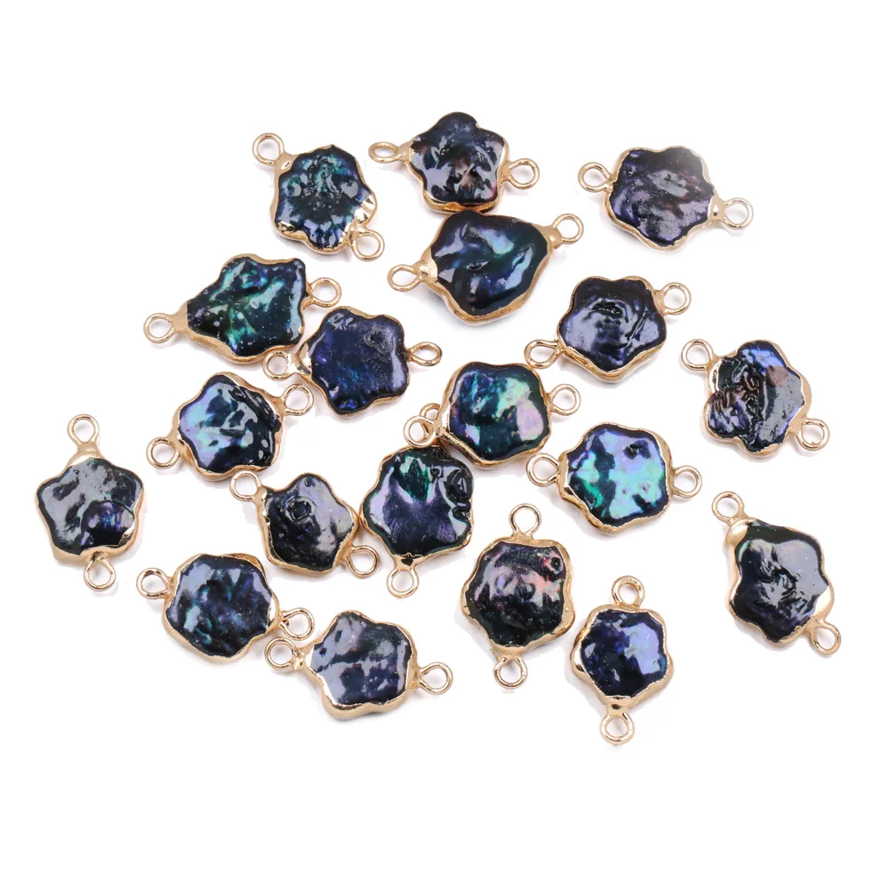 

5Pcs Purple Star Natural Freshwater Pearl Connector Pendants for Necklace DIY Bracelet Jewelry Making 10x18-12x20mm