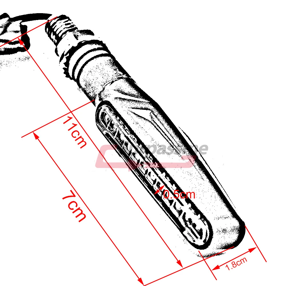 2 пары Универсальный мотоциклетный светодиодный светильник сигнала поворота Янтарный гибкий светильник s индикатор мигалка мотоцикл мигалка последовательная лампа