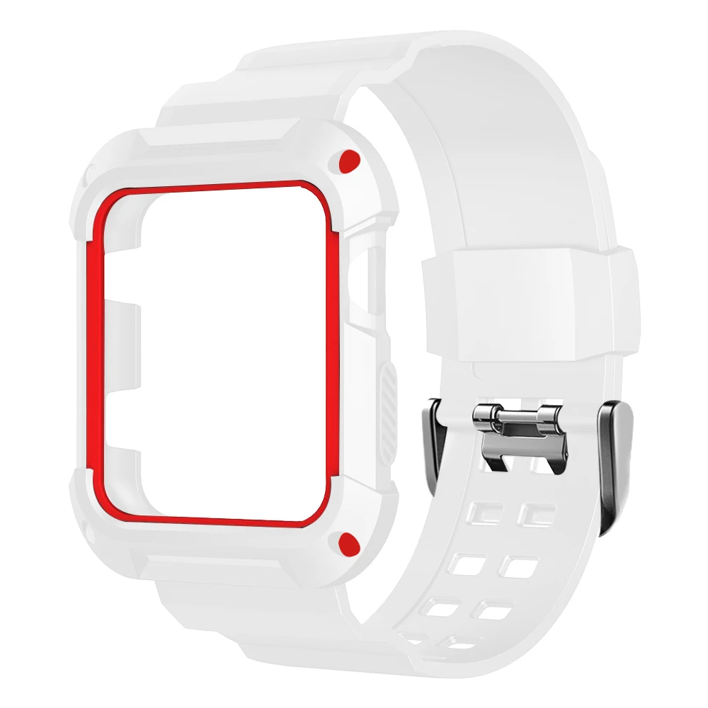 Прочный Защитный чехол для наручных часов Apple Watch 38 мм, 42 мм, мягкий ремешок для TPU с крышкой чехол для наручных часов iWatch серии 3/2/1