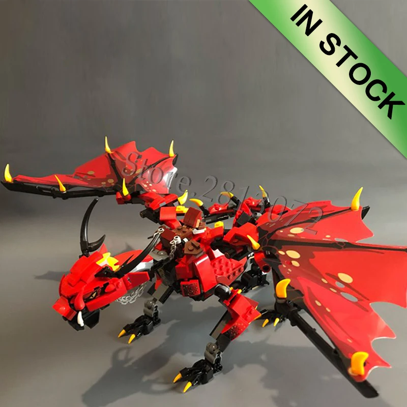 

In Stock Ninja Firstbourne Dragon Model 10938 882Pcs Building Blocks Bricks Toys Compatible with 70653 06081 Toys