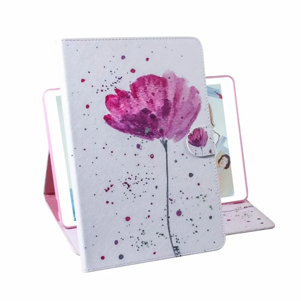 Модный цветной рисунок кожаный чехол для Samsung Galaxy Tab S5e T720 T725 SM-T720 SM-T725 10,5 Funda чехол-подставка, петля+ подставка для ручек