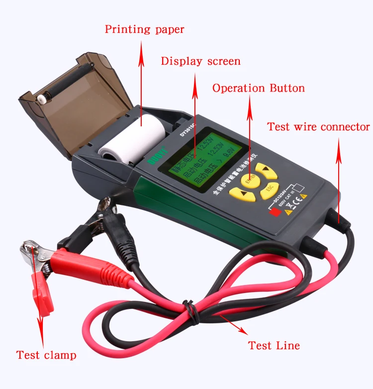 DY3015B Vehicle Storage Battery Analyzer Detector Diagnostic Instrument Battery Tester