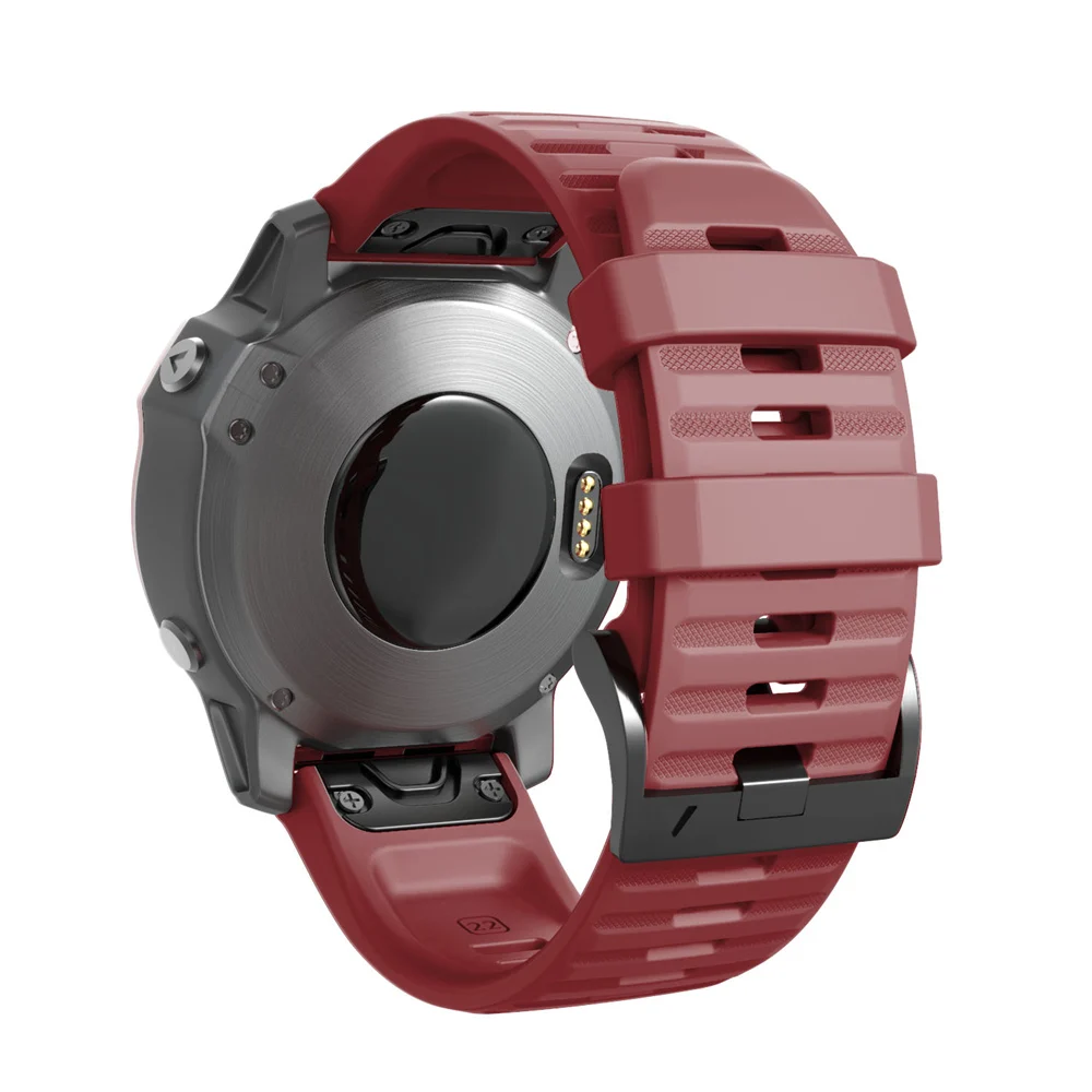 26 мм совместим с Fenix 6X Pro полос мягкий силиконовый легко подходит ремешок Замена для Fenix 6X/Fenix 6X Pro/Fenix 5X