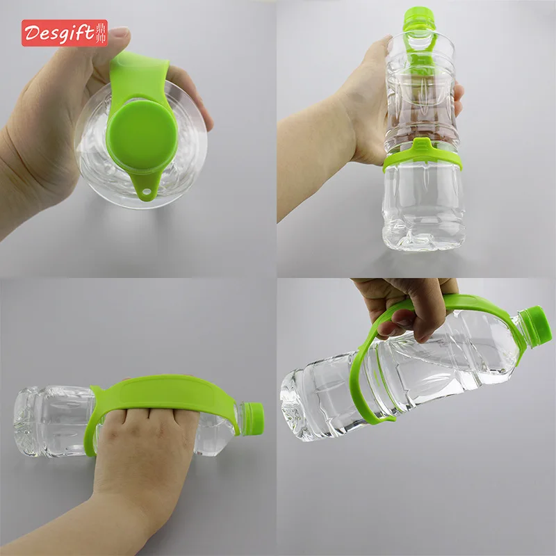 

Outdoor Mineral Water Bottle with Silicone Water Bottle Lanyard Bottle Mention Wiring Sleeve shou wan ping with Handle Water Bot