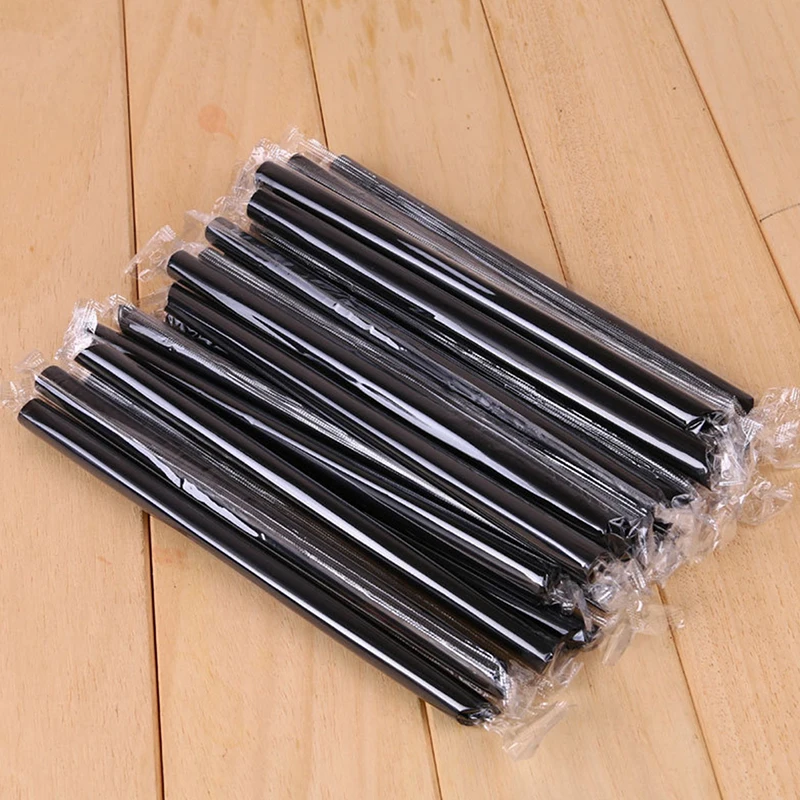 100Pcs Bubble Tea Straw 11mm Wide Plastic Drinking Straws BPA Free Disposable Reusable for Boba Milkshake Smoothie Slushie Juice