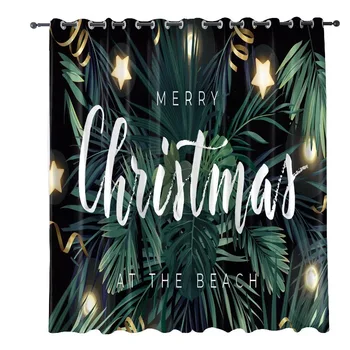 

Creative Abstract Tropical Plant South East Asian Style Curtains Drapes Bedroom Window Treatments Single Panel Insulation