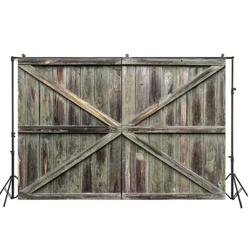 

HuaYi vintage photography wonderful cross wood planks decoration background backdrops for photo studio photography D-9267