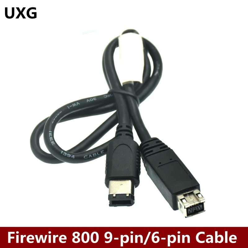 60 см IEEE1394 Firewire 800 9 контактный/6 контактный кабель FireWire 400 IEEE 1394 (9pin 6pin)