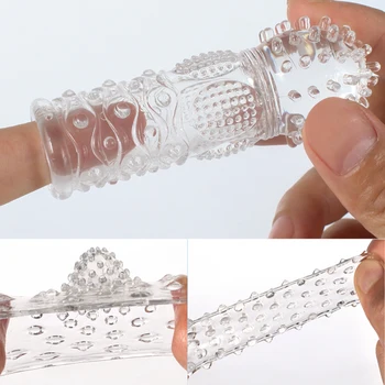 TPE Sex Finger Sleeves Clitoris Vibrator Sex Toys For Woman Stimulator Vagina Strapon Sex Erotic Adults Products For Couples 3