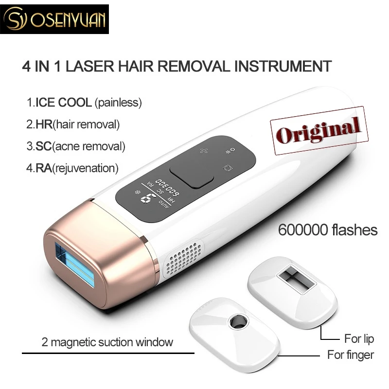 Osenyuan AI08 LCD Display Photoepilator 4 In 1 600000 Flashes Icecool IPL Epilator Female Face Whole Body Laser Hair Remover | Бытовая