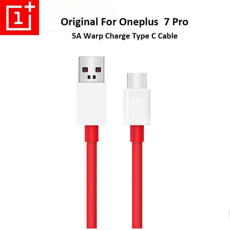 

Original Oneplus 7 Pro Warp Charge 6A Type C USB Cable Super Quick Dash 1M Type-C Data Line For One plus 1+ 7 Pro 6T 6 5 5T 3 3T