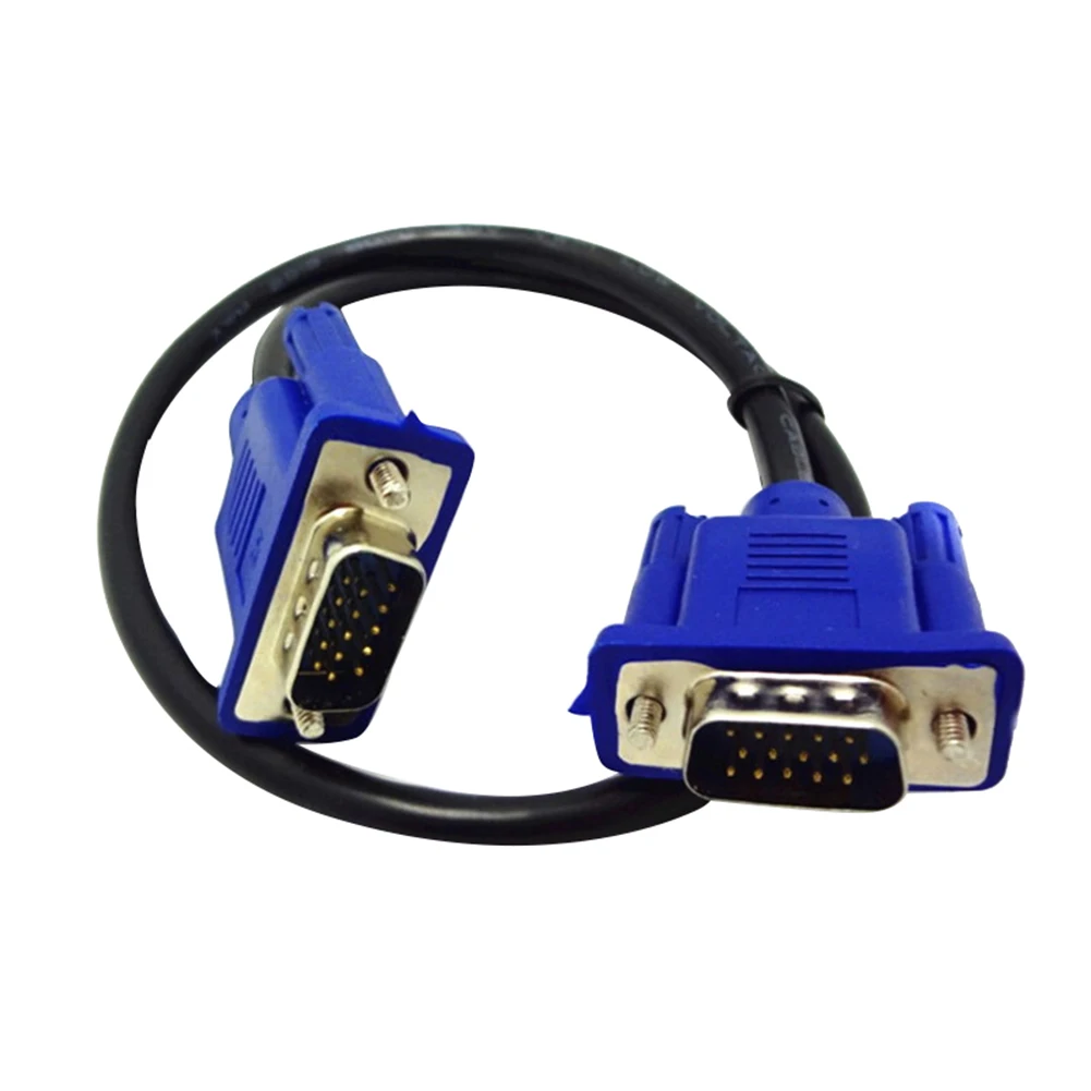2020 30cm Male to Male VGA Extension Cable Cord for PC Computer Monitor Projector Computer Cables & Connectors видеокарта