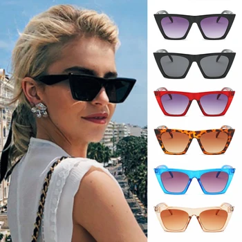 

1 Pair Fashion Square Frame Sunglasses Trendy Style Design Luxury Man/Women Eye Sun Glasses Vintage UV400 Protection Eyewear