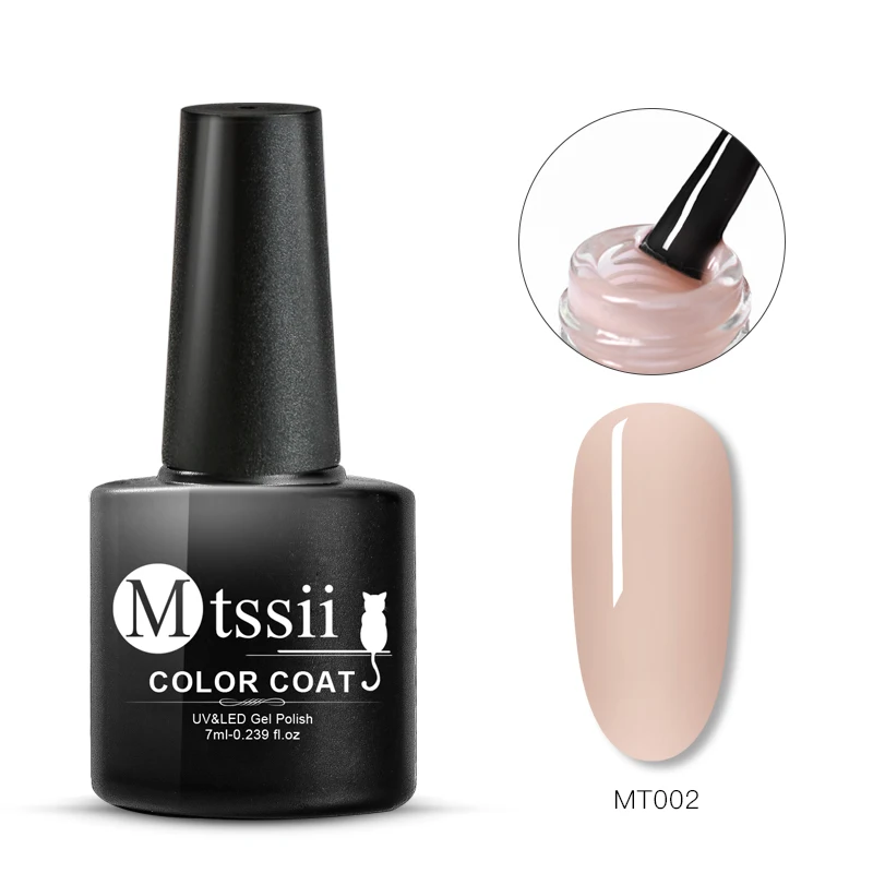 Mtssii 8 мл Гелевый лак для ногтей полупрозрачный розовый генный цветной гель Полупостоянный УФ-лак для ногтей - Цвет: TS05029