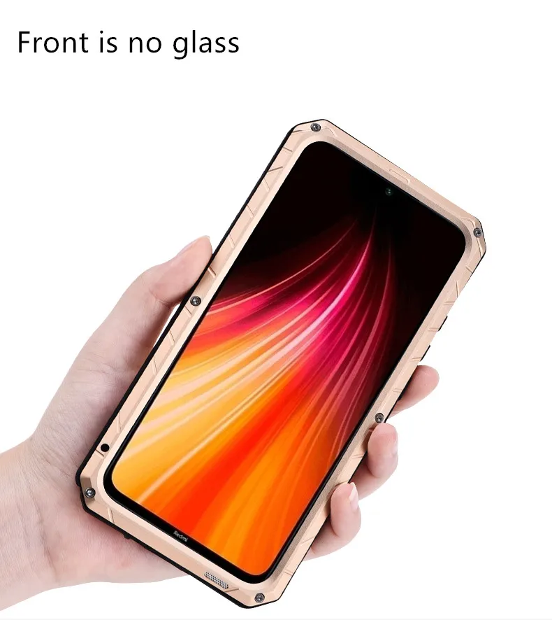 Imatch для Xiaomi Redmi Note 8 Pro Чехол для Телефона Жесткий Алюминиевый металлический протектор Полный Чехол Броня сверхпрочный противоударный