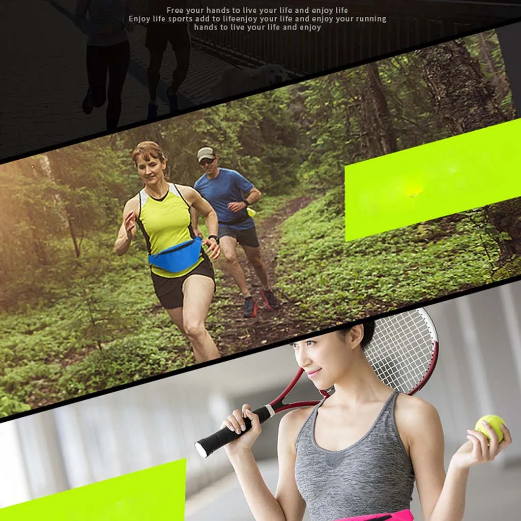 CONEED Fashion Waist Packs Unisex Pocket Outdoor Sports Messenger Shoulder Bag Pouch For Women Run Outdoor Sports Shoulder Bag 