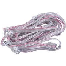 5 в WS2812B витрины WS2812B предварительно припаянный 5050 SMD светодиодный модуль магазин переднее окно многоцветный знак RGB полосы света 50 шт