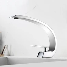 Bathroom Faucets Brass Water Basin Faucet Mixer Tap Chrome Deck Sink Mounted Basin Faucets Hot Cold Water Mixer Tap Torneira