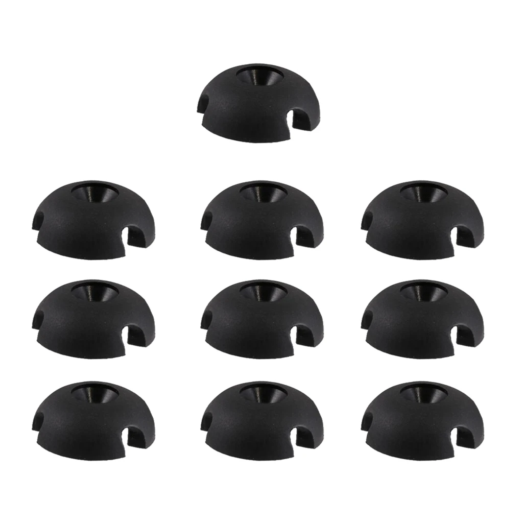 10pcs Slotted Round Deck Line Guide Kayak Accessories for Boat Canoe Dinghy