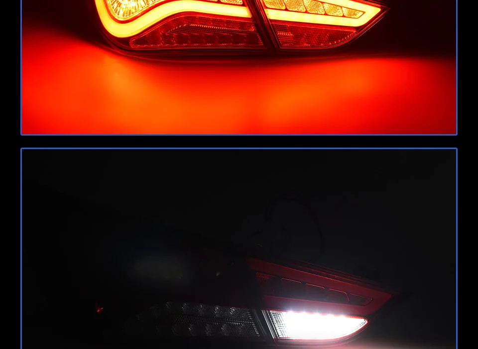 Задний фонарь для hyundai Sonata 8 2011- MK8 светодиодный задние фары, противотуманные фары Габаритные огни DRL Тюнинг автомобилей, автомобильные аксессуары
