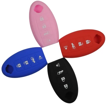 

Kutery 30pcs 4 Buttons Silicone Remote Car Key Cover For Nissan Maxima Altima Versa Sentra Sunny Sylphy Teana Qashqai