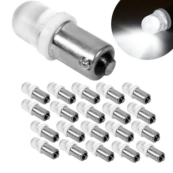 

20x T11 T4W BA9S H6W 1895 1SMD LED 12V Turn Signal Dashboard Lights Bulbs White