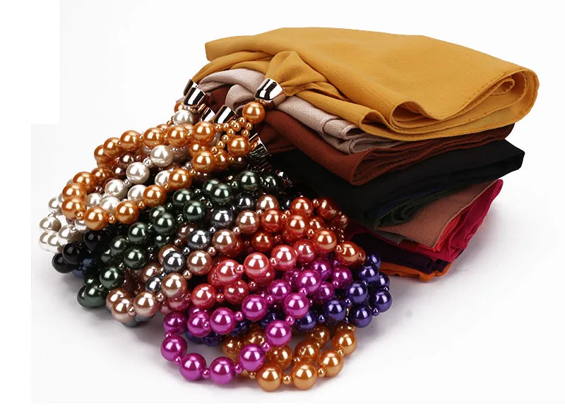 H066850d92df34e808c3fd5bc66cafb96g Women Shawl Hijabs Pendant Necklace Scarf Women Solid Color Shawls Jewelry Scarf Female Stole Beach Trip Accessories Scarves Mallzona