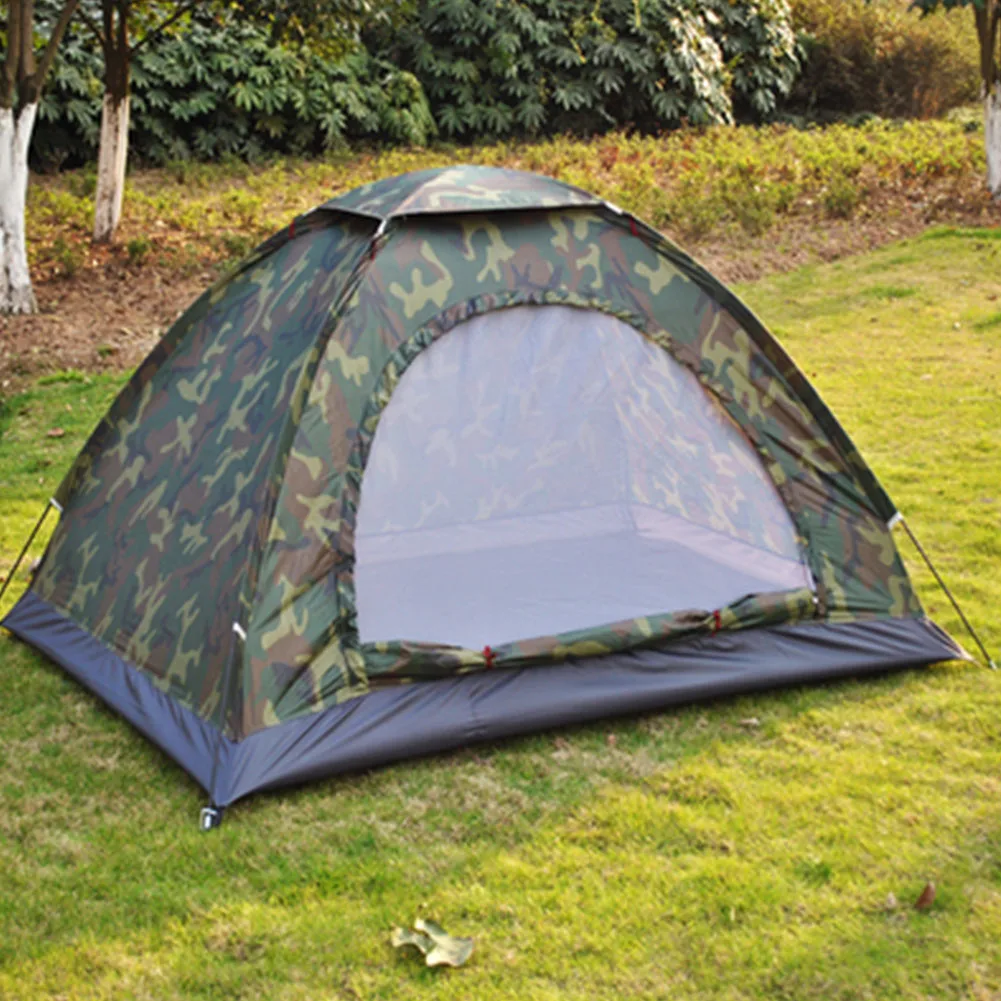 2 человека укрытие камуфляж палатка солнцезащитный тент Открытый Кемпинг туристический легко установить домашний сад 4 сезона переносной водонепроницаемый складной