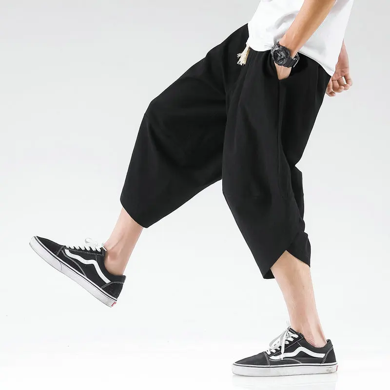 Streetwear Cross Pants Men’s Harajuku Casual Harem Pants Male Baggy High Quality Jogger Sweatpants Woman Large Size Summer M-5XL 3