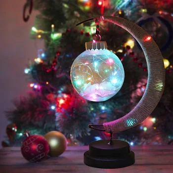 

Simple LED Moon Round Ball Lamp Night Lights Home Decor Bedroom Desk Light Romantic Light For Valentines Party Birthday Gift